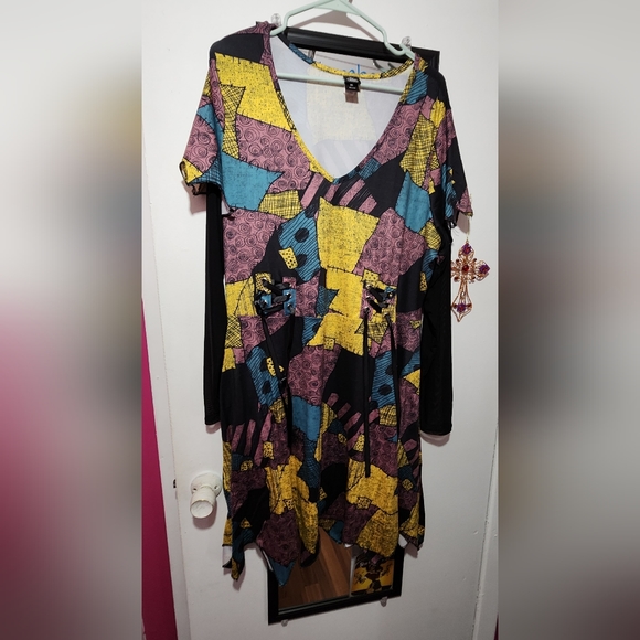 RARE Her Universe The Nightmare Before Christmas Sally Mesh Long-Sleeve Dress - Picture 3 of 6
